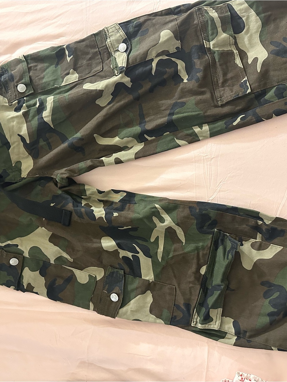 Almost Famous Men's Camouflage Cargo Pants - Green Camo